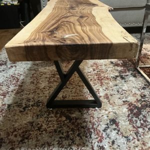 Hickory Live Edge Coffee Table