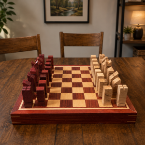 Paduk and Maple Chess Board